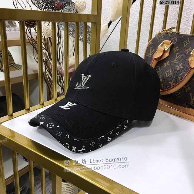 LV男女同款帽子 路易威登重工刺繡棒球帽鴨舌帽  mm1395